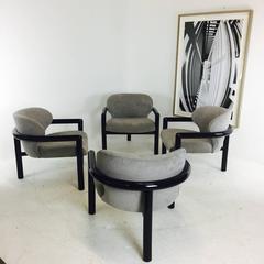 Pair of Three Legged Lounge Chairs