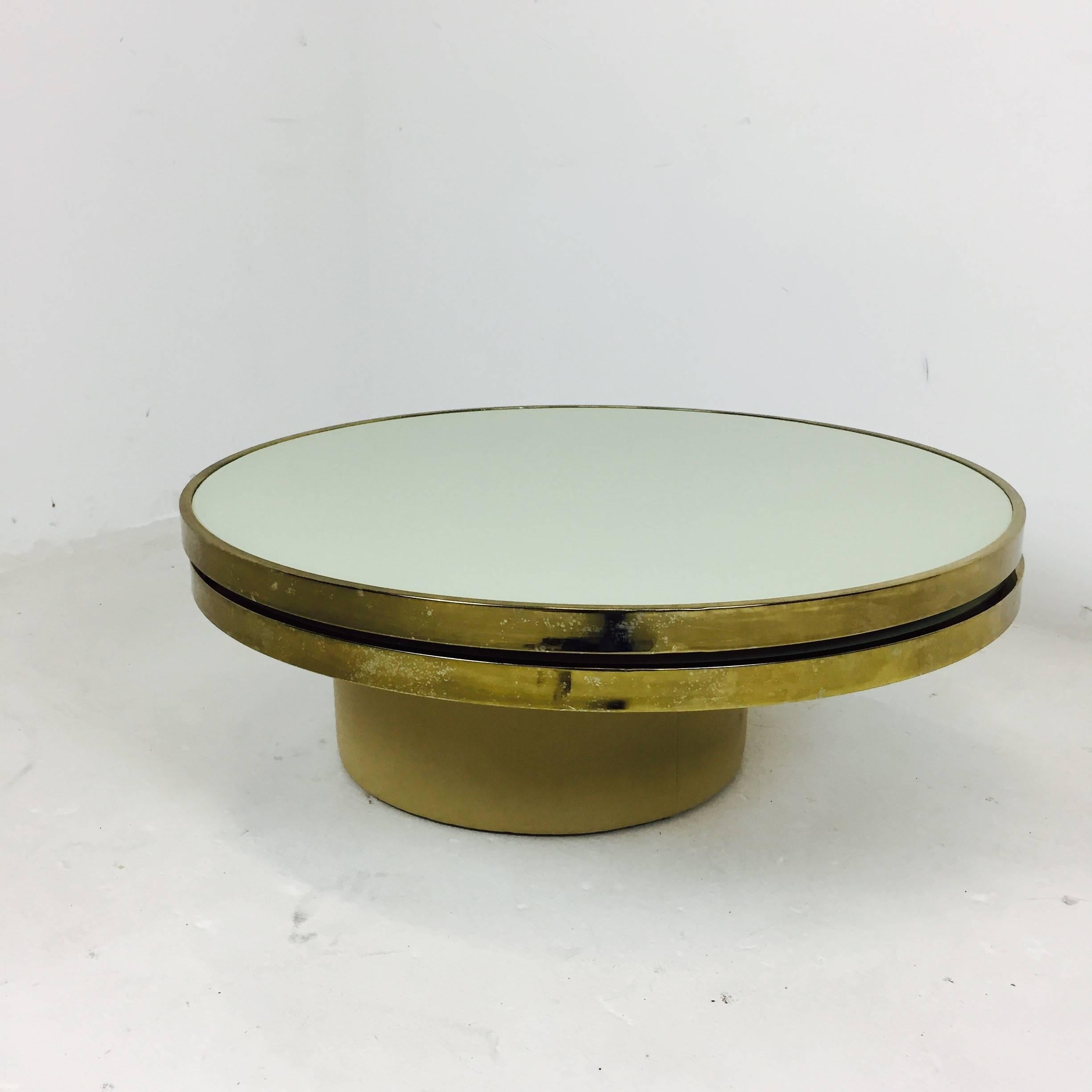 swivel glass coffee table