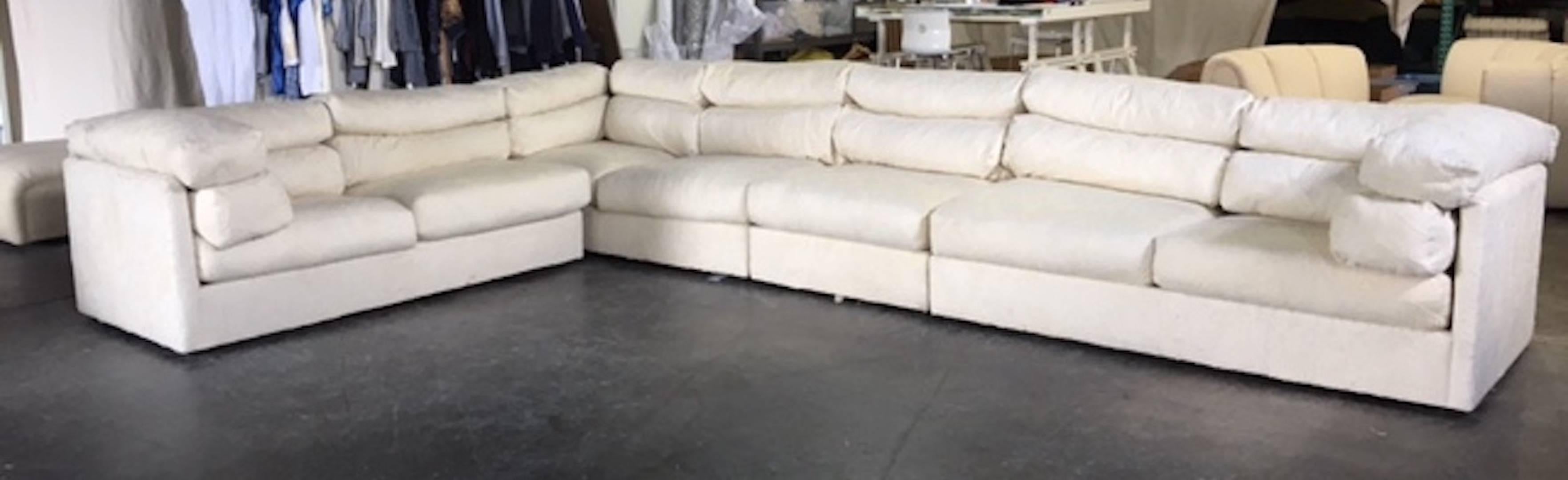 Mid-Century Modern Monumental Sectional Sofa by Directional