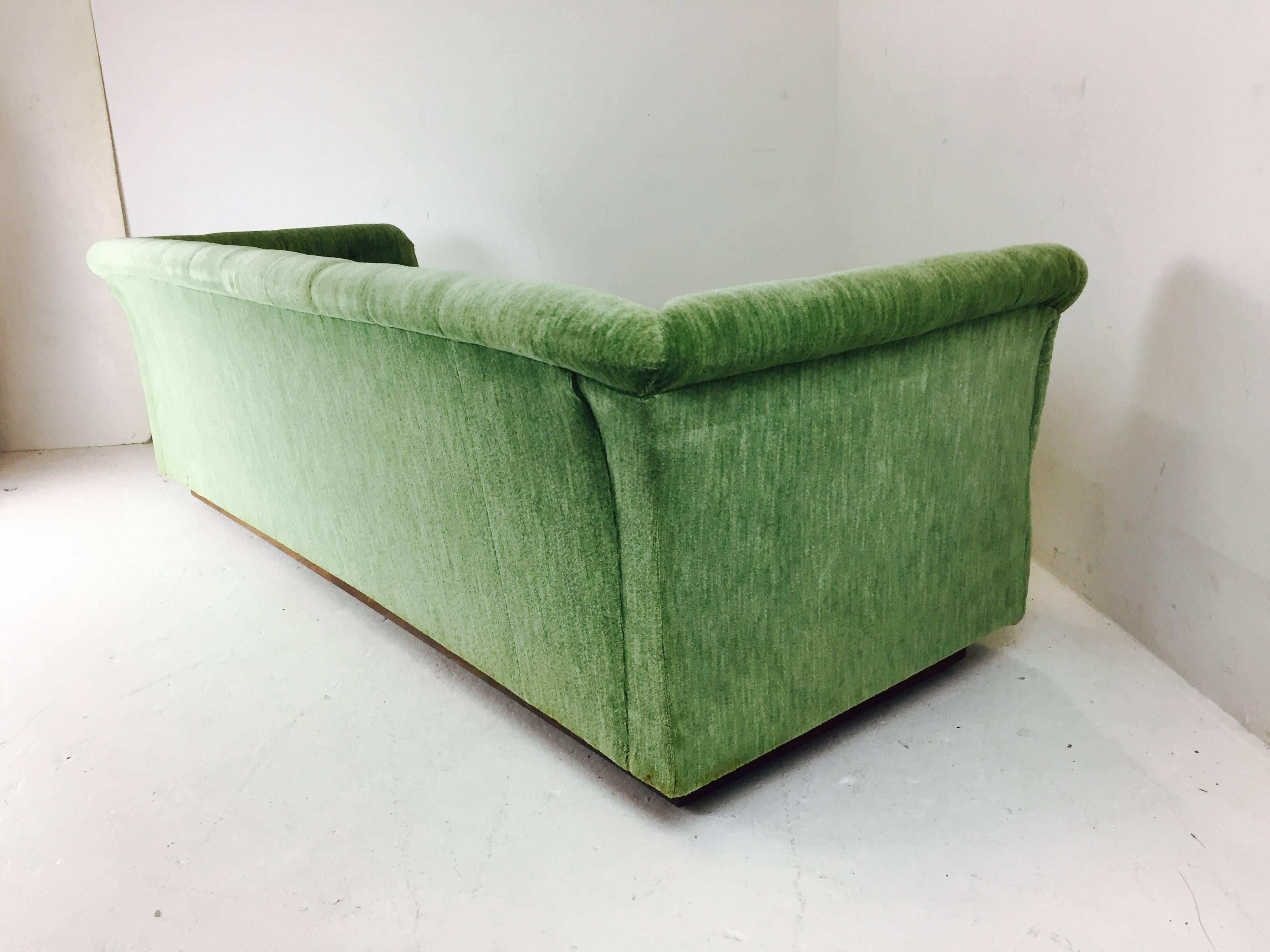 Mid-Century Modern Milo Baughman Chesterfield Style Tufted Sofa For Sale