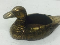 Large Brass Duck Planter by Sergio Bustamante