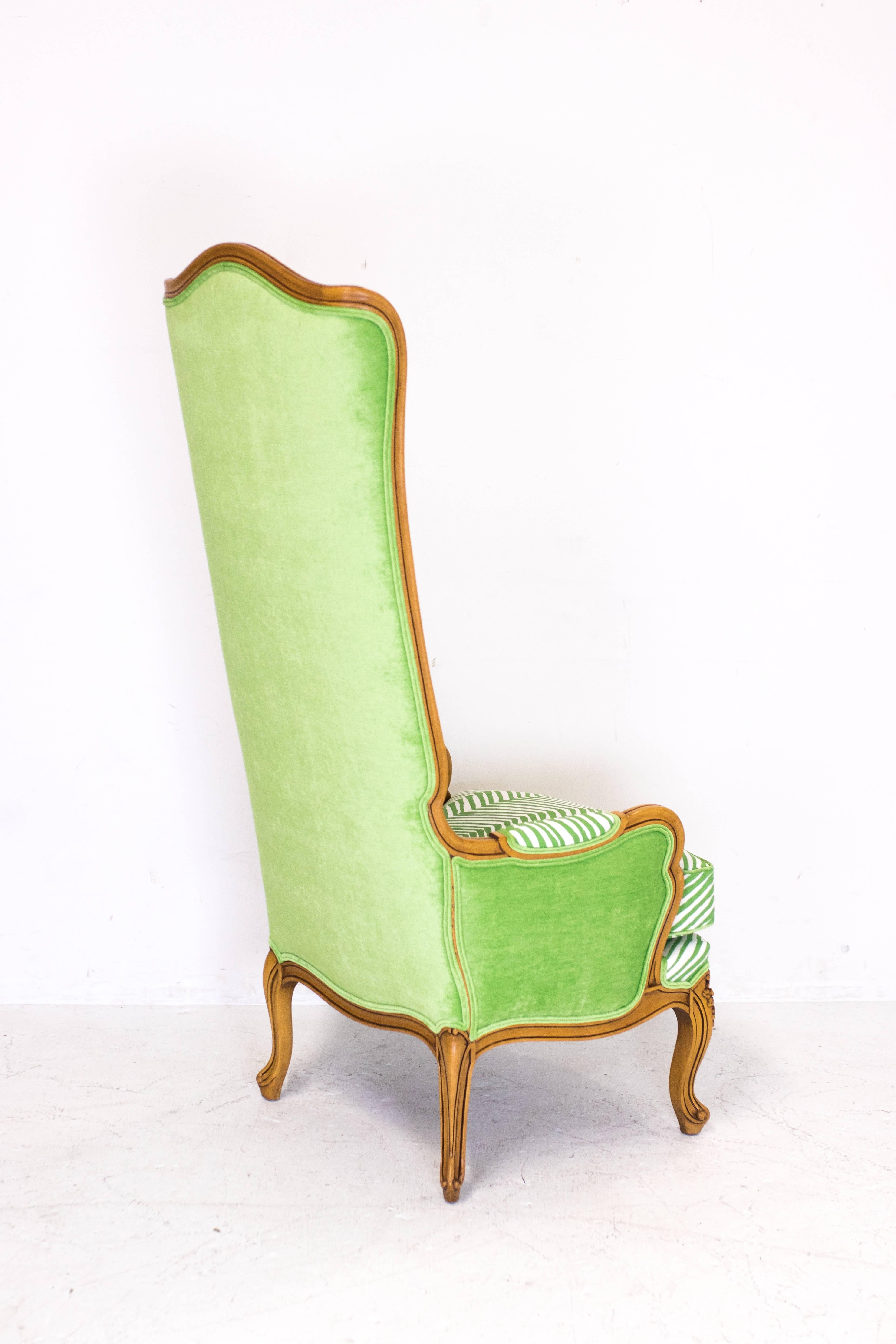Hollywood Regency Tall Wingbacks in the Style of Marge Carson 2