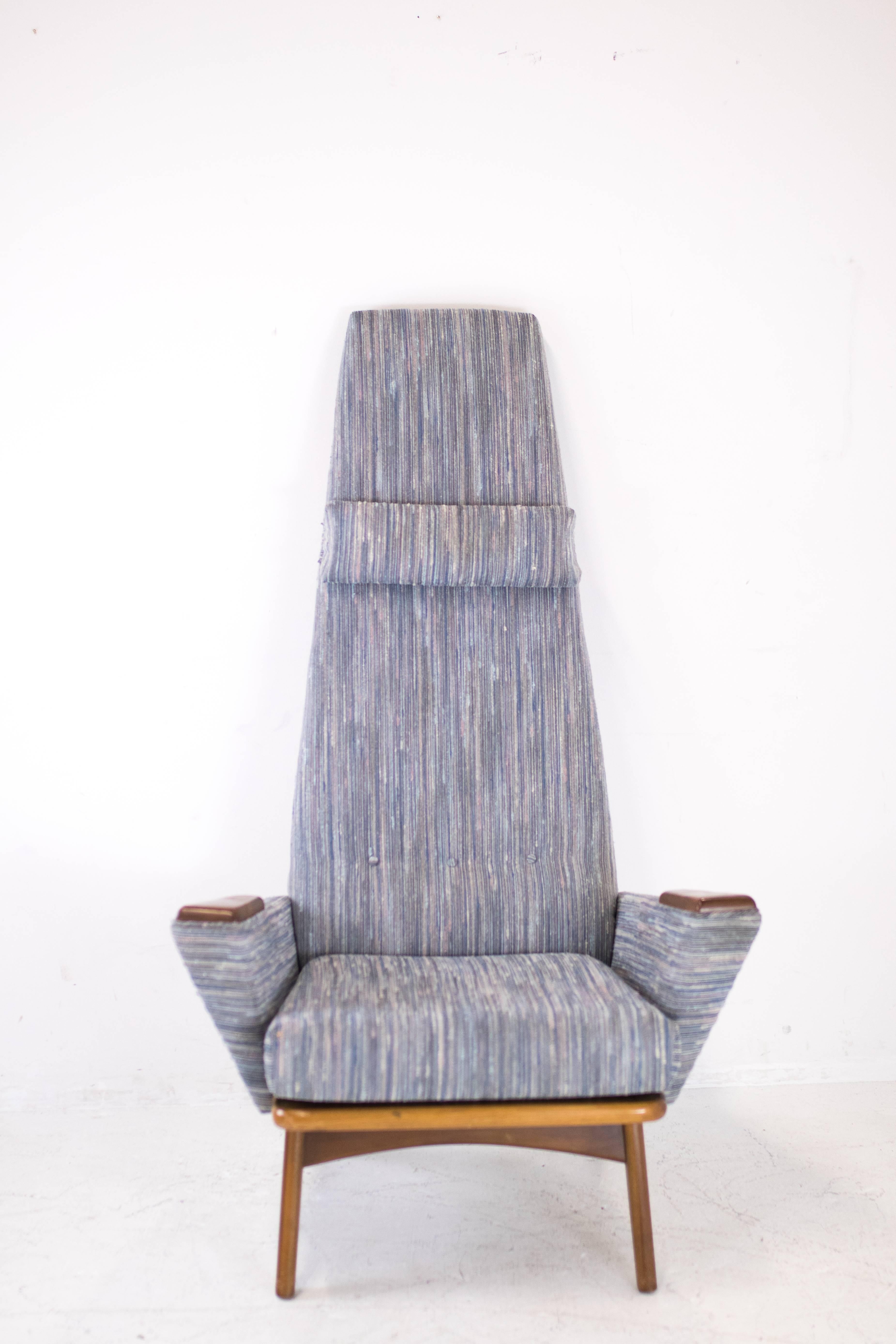 Mid-Century Modern Pair of Slim Jim Lounge Chairs by Adrian Pearsall for Craft Associates