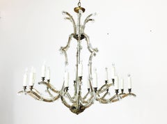 Maria Theresa Gold and Silver Crystal Chandelier