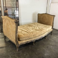 Méridienne française du 19ème siècle dans le style de Louis XV