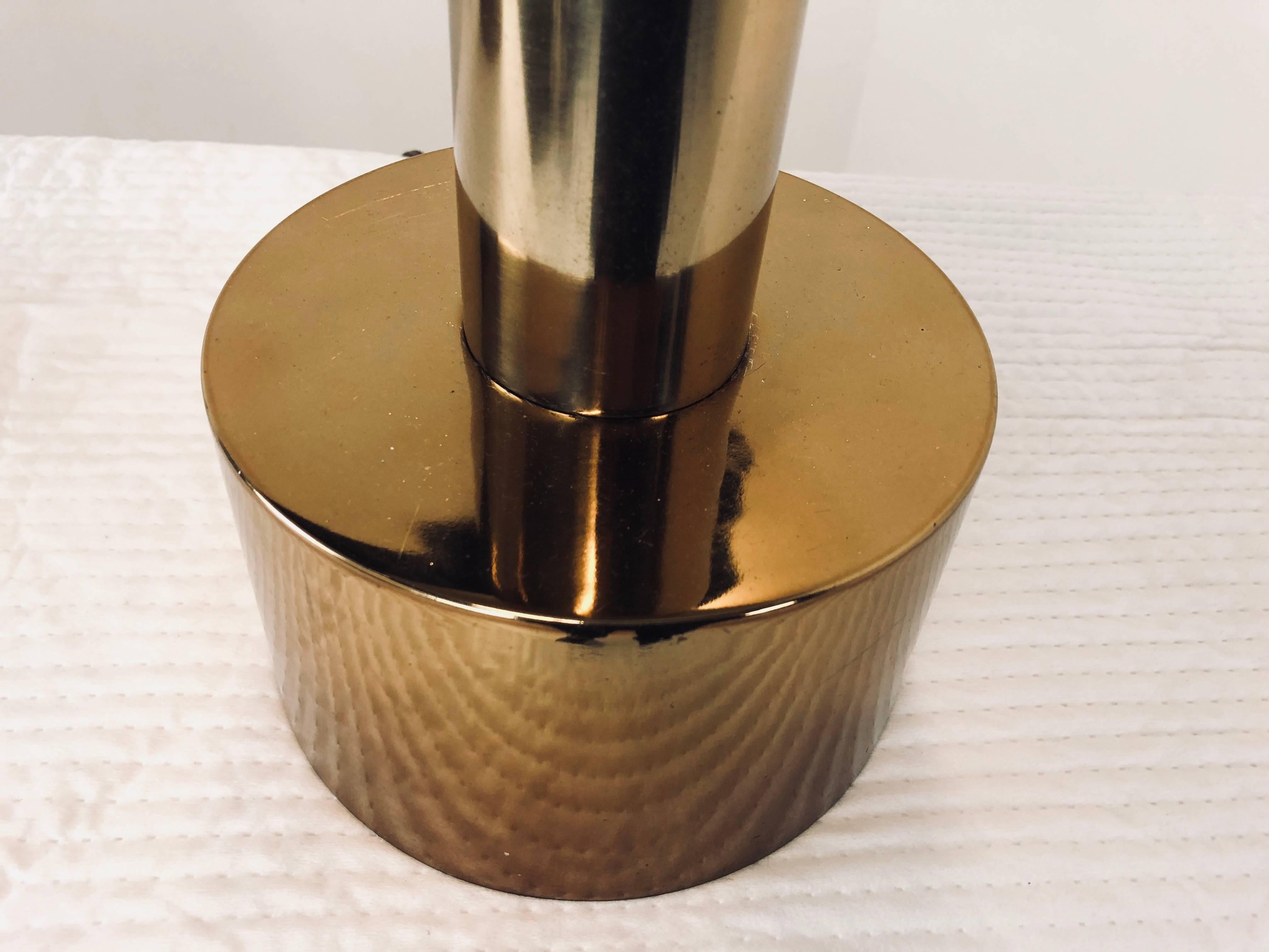 20th Century Pair of Bronze Mushroom Lamps in the Style of Laurel