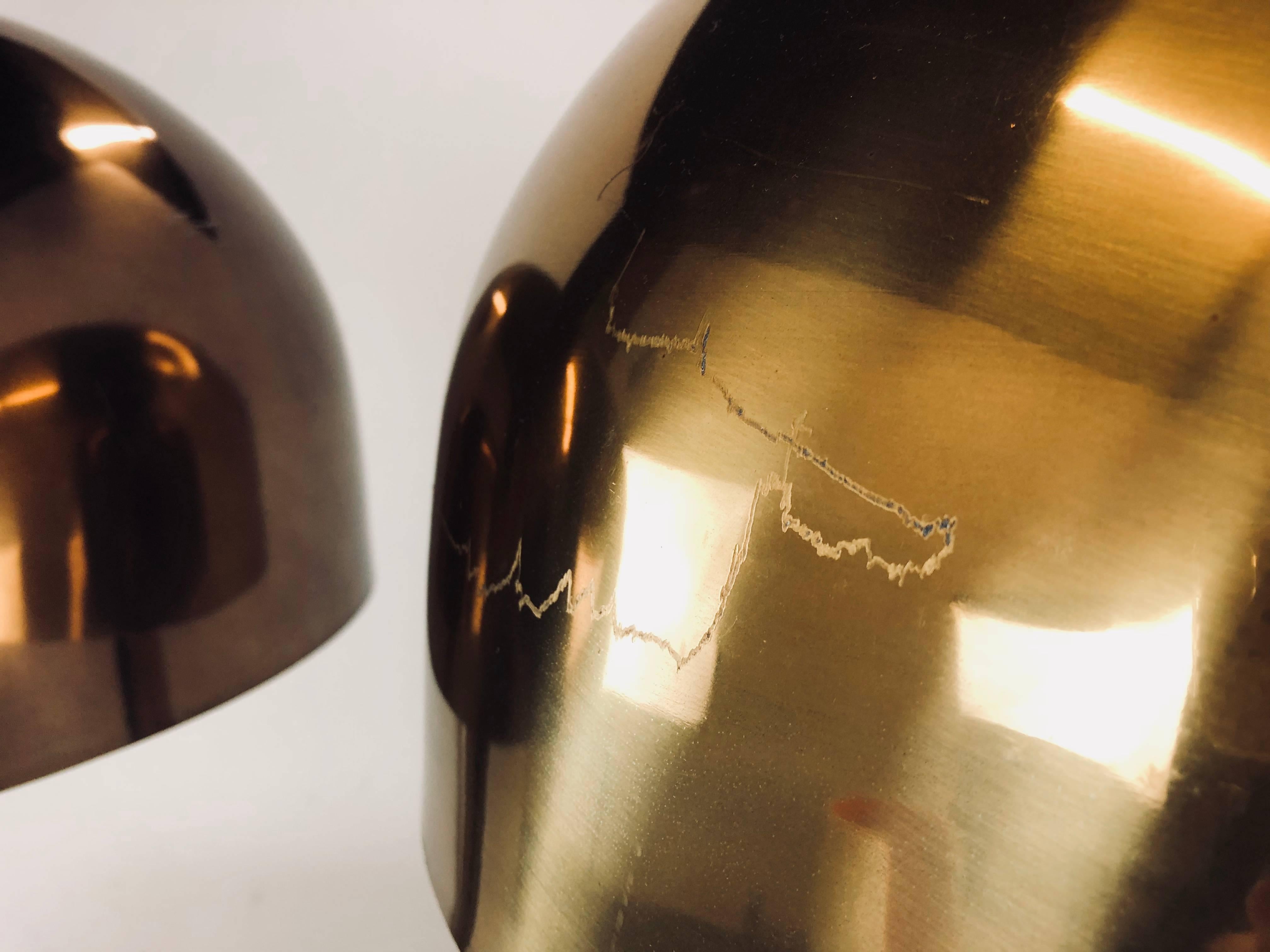 Pair of Bronze Mushroom Lamps in the Style of Laurel 1