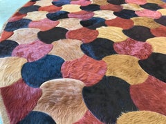 Round "Leigh" Cowhide Rug by Kyle Bunting and Barry Dixon