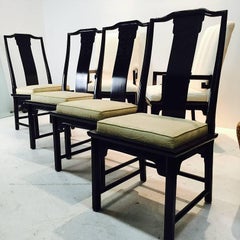 Set of Four Asian High Back Ming Chairs