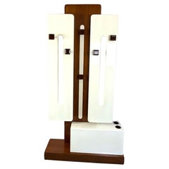 Percha icónica de madera de Luigi Sormani, años 70