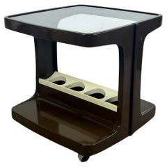 Space Age Bar Cart with Bottle Holder Marc Held for Prisunic, 1970s