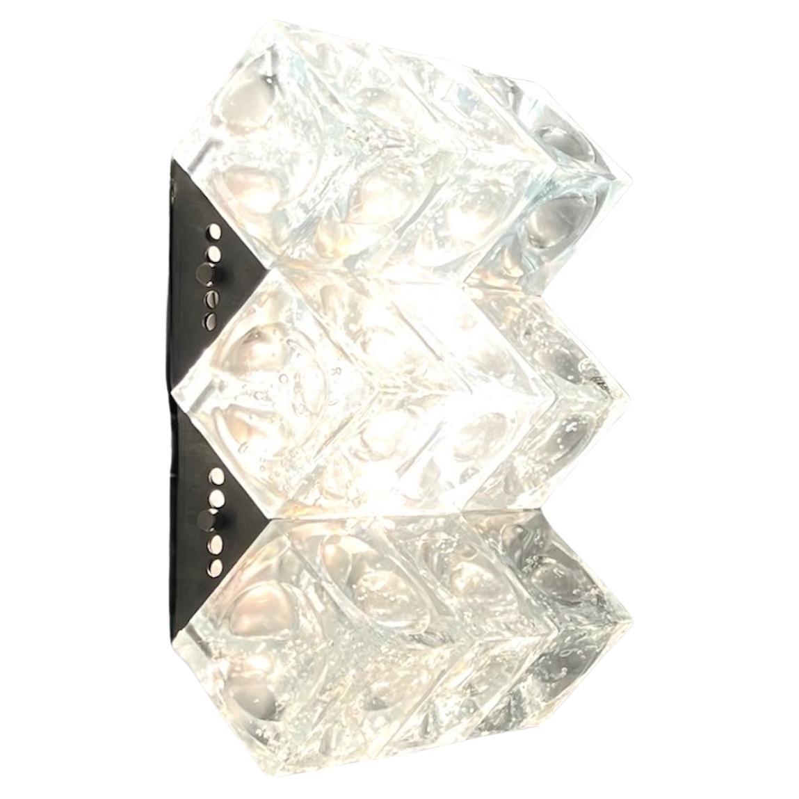 Poliarte Vintage Handmade Glass Light 'Cetusa', Surama design Italy, 1970s in vendita