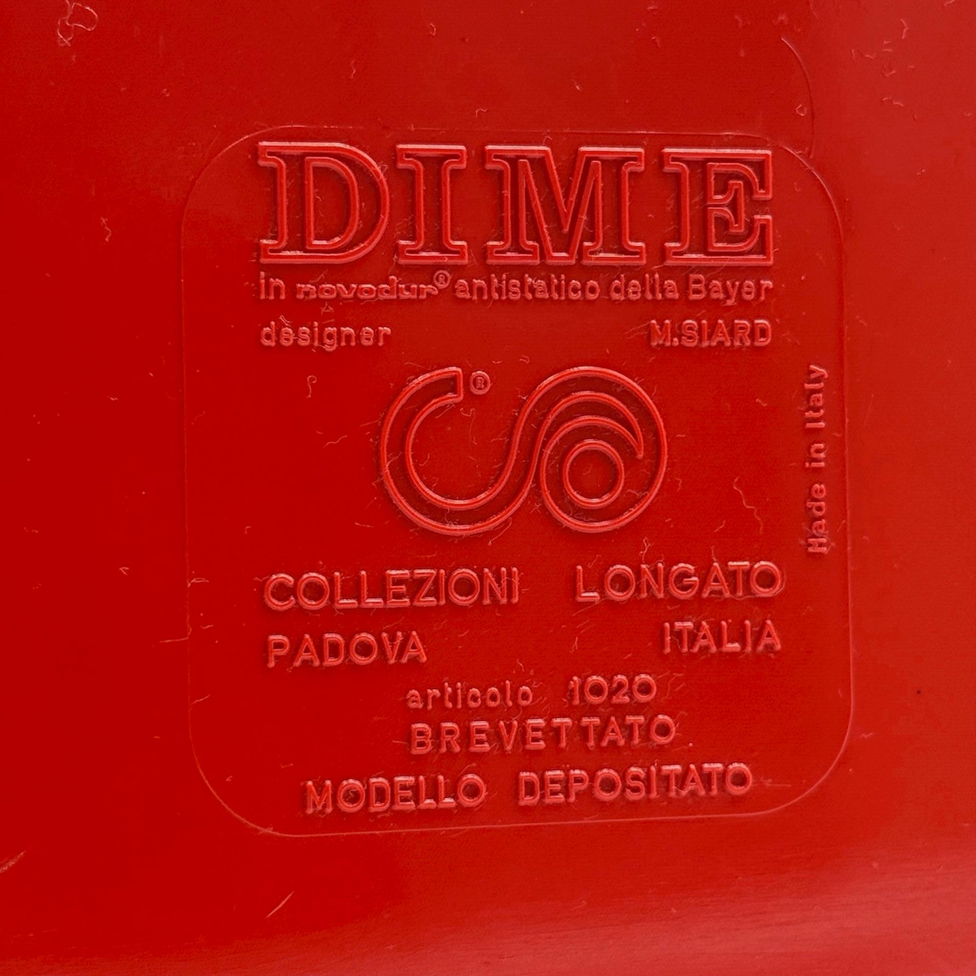 Plastic 1970s Italian Space Age Dime Trolleys Tables by Marcello Siard for Longato For Sale