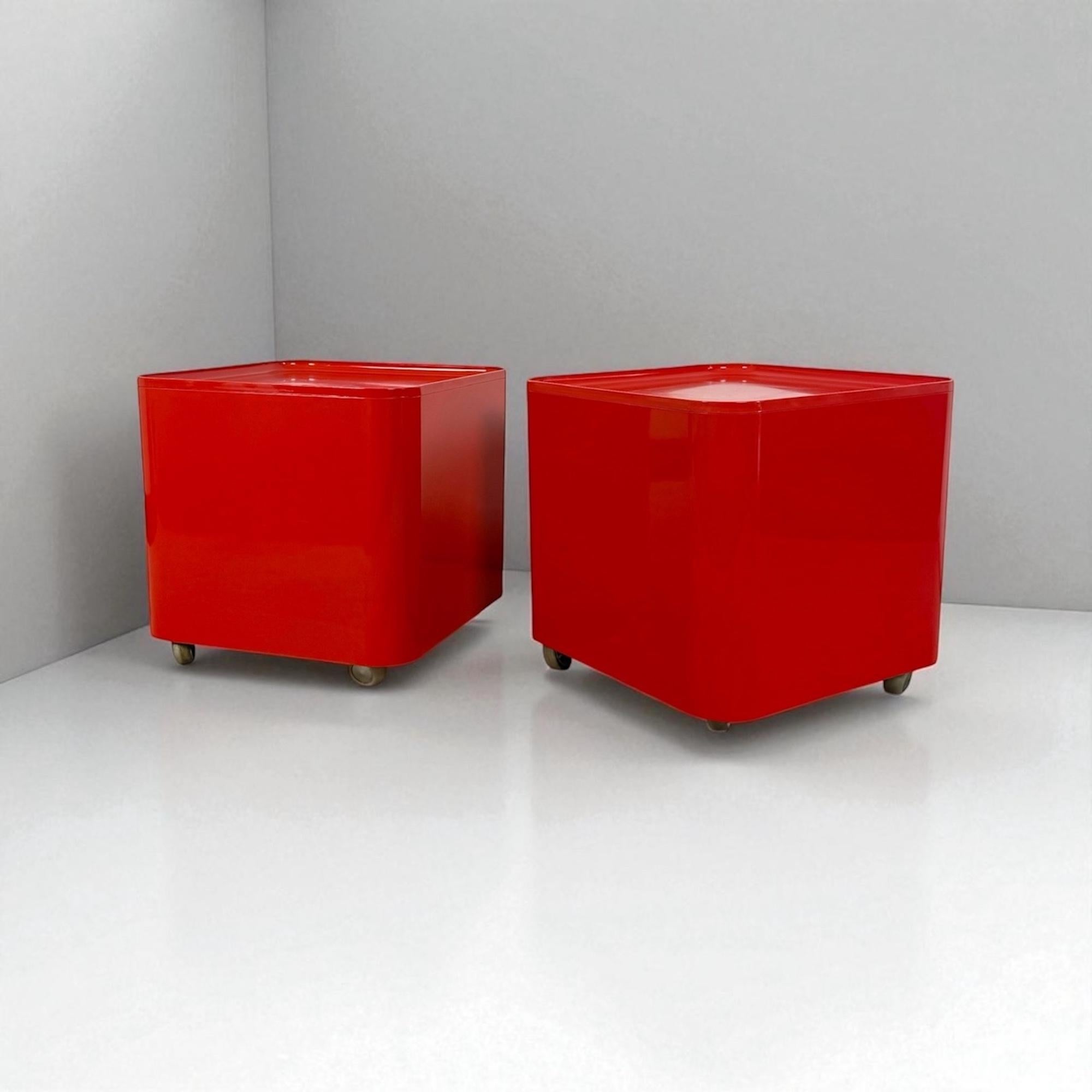 1970s Italian Space Age Dime Trolleys Tables by Marcello Siard for Longato For Sale 6