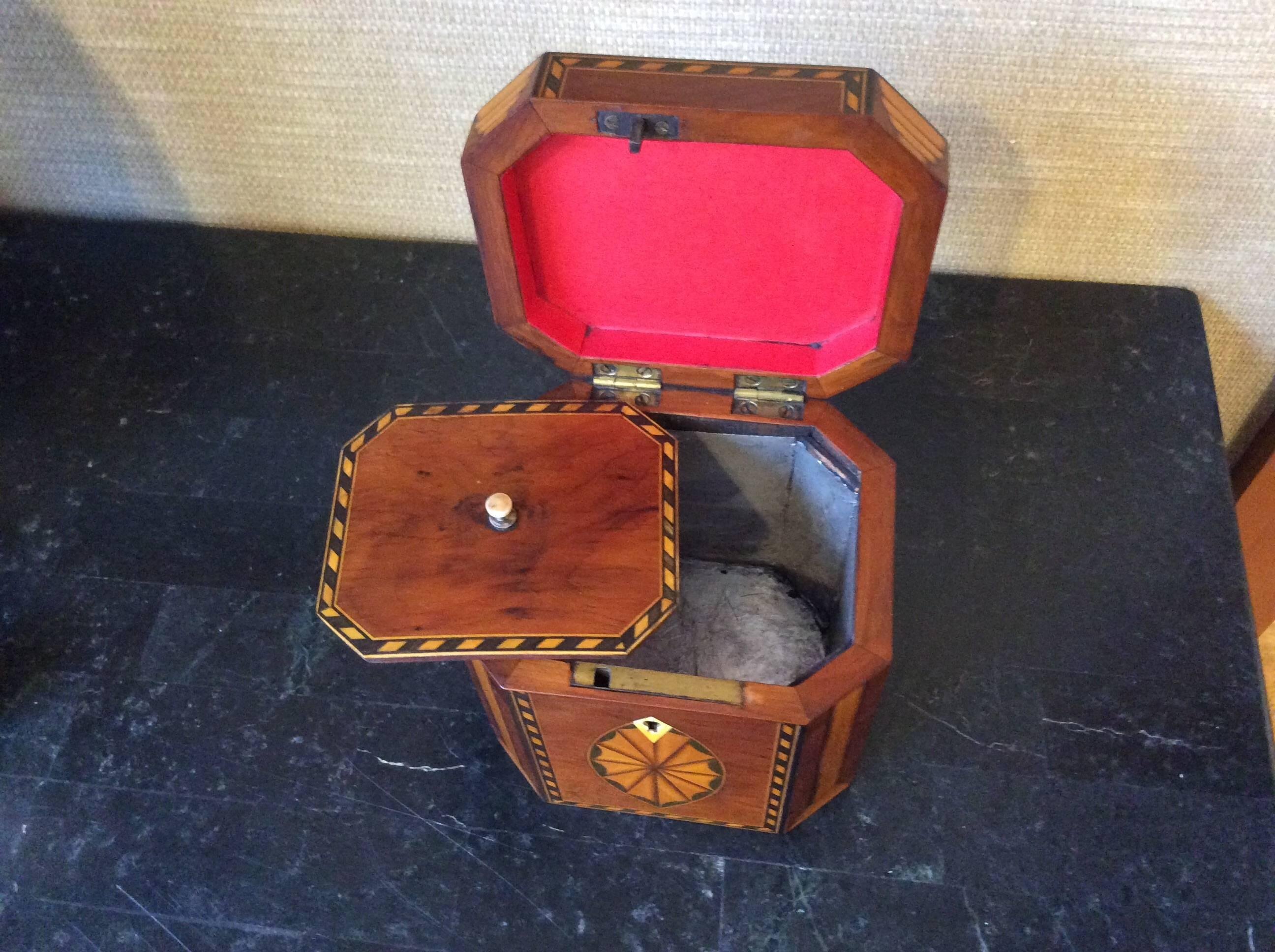 20th Century Single Georgian Style Tea Caddy