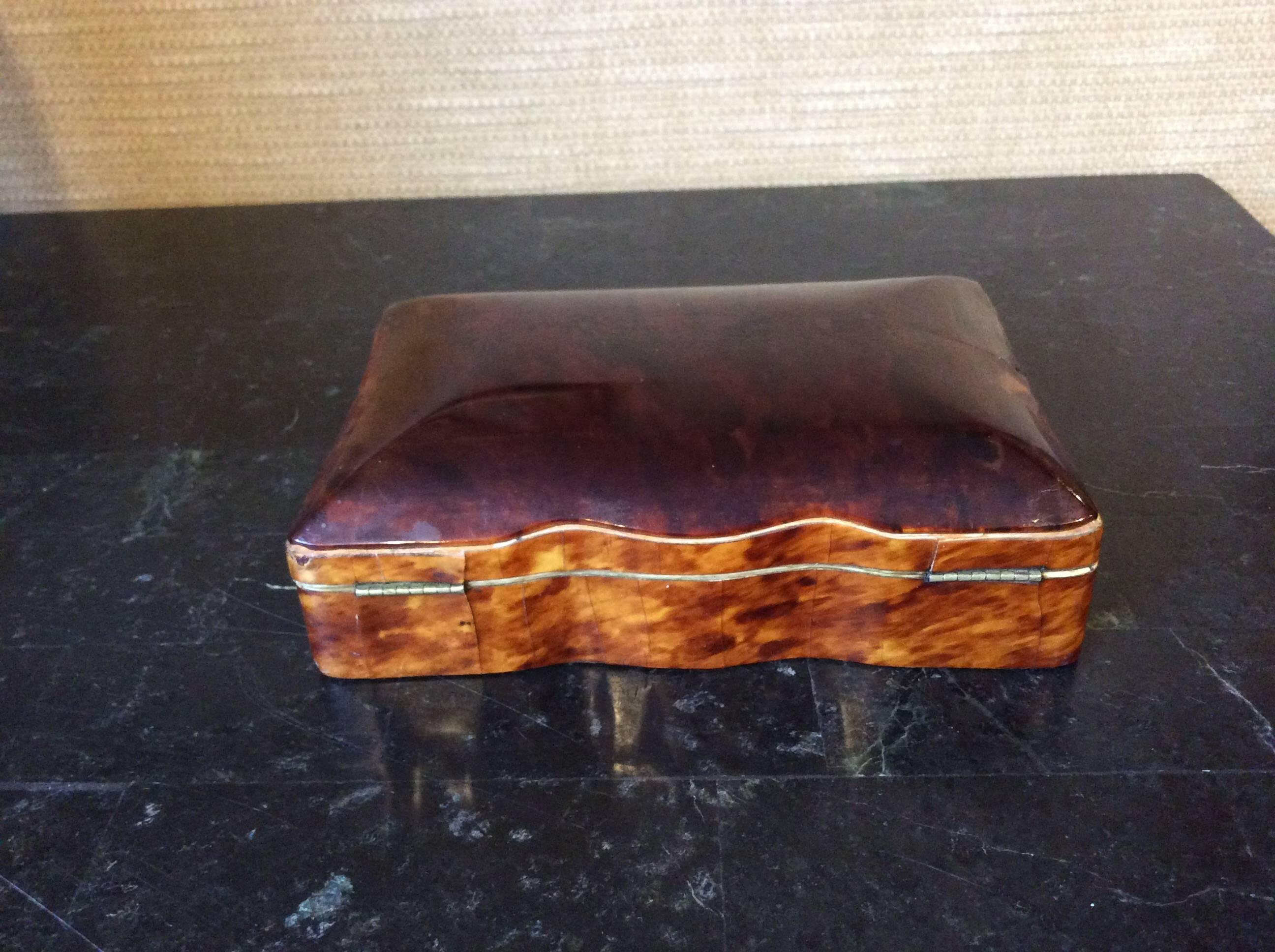 Victorian 19th Century Tortoiseshell Box