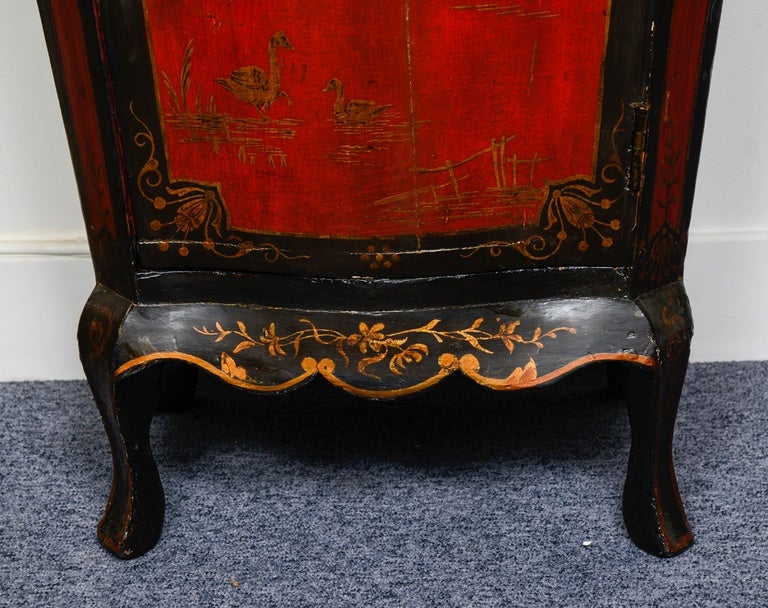 Napoleon III Pair of Red Lacquer 