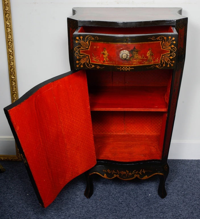 Pair of Red Lacquer 