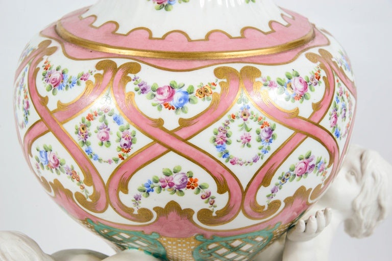 French Sèvres Porcelain Vase For Sale