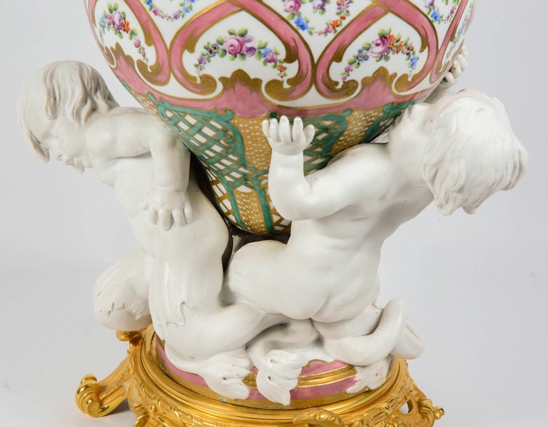 19th Century Sèvres Porcelain Vase For Sale