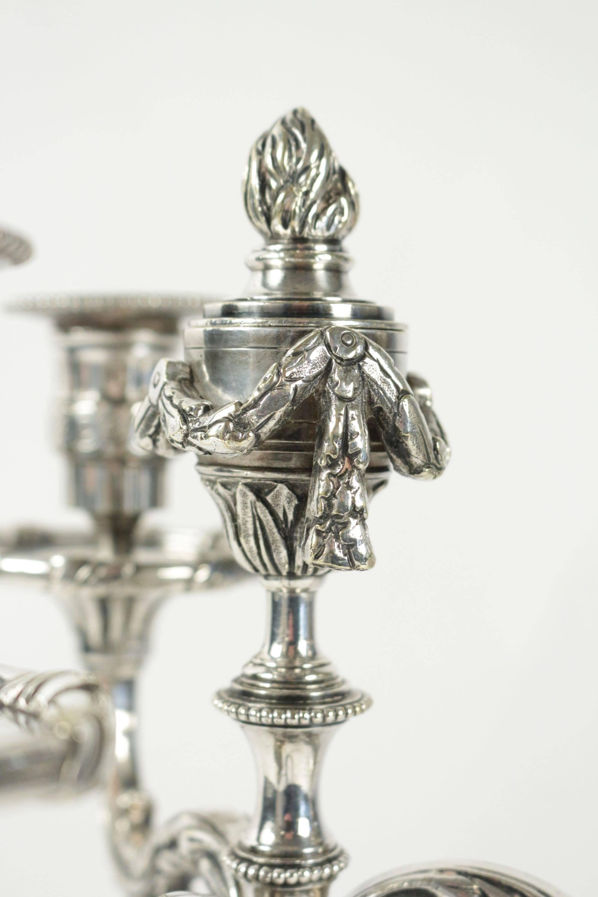 Louis XVI Pair of Candelabras For Sale