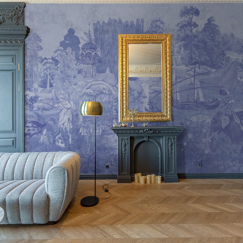 Arcadia Blue Wallpaper