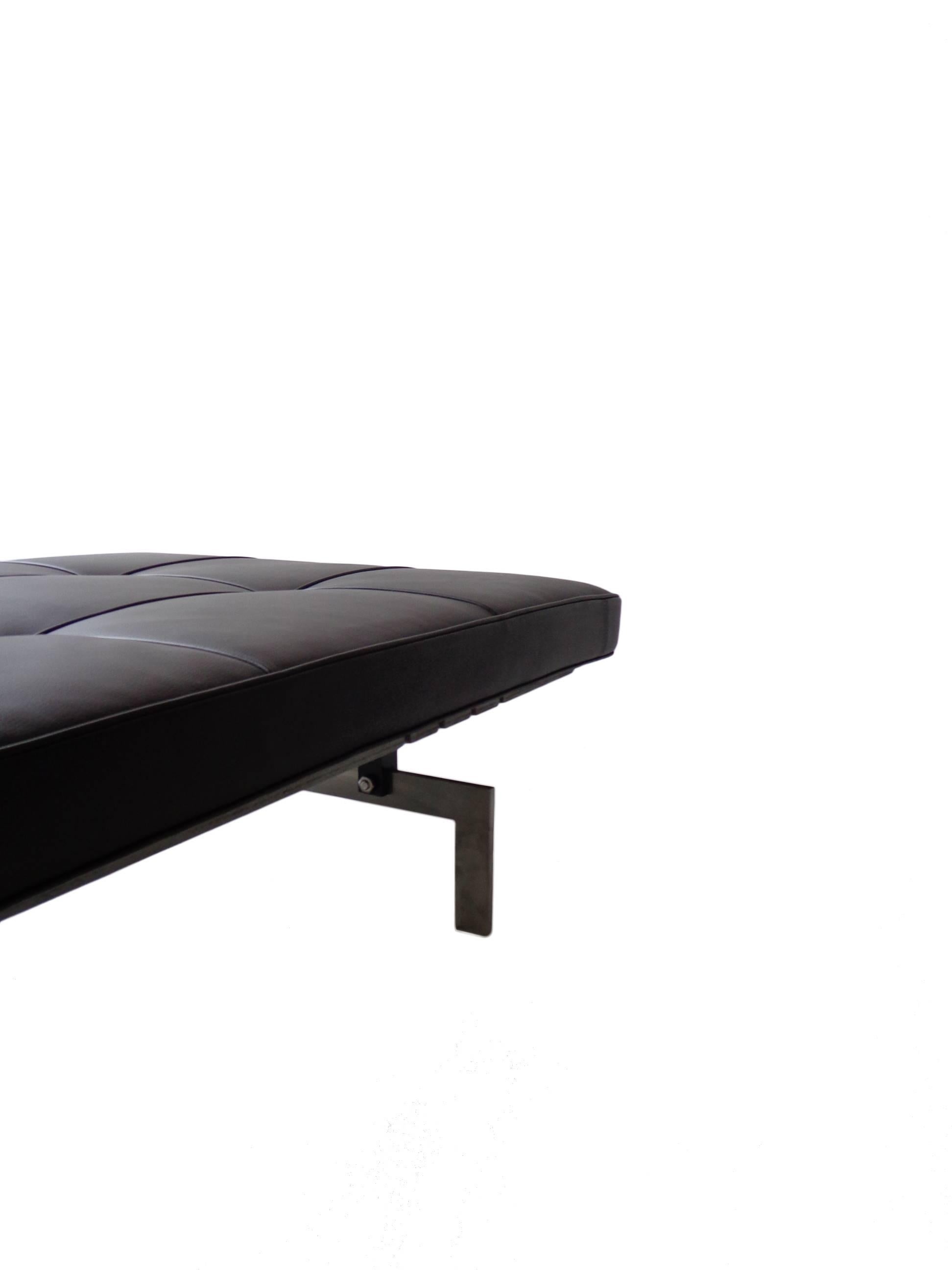 Danish PK 80 Daybed by Poul Kjaerholm in Dark Brown Leather by E. Kold Christensen