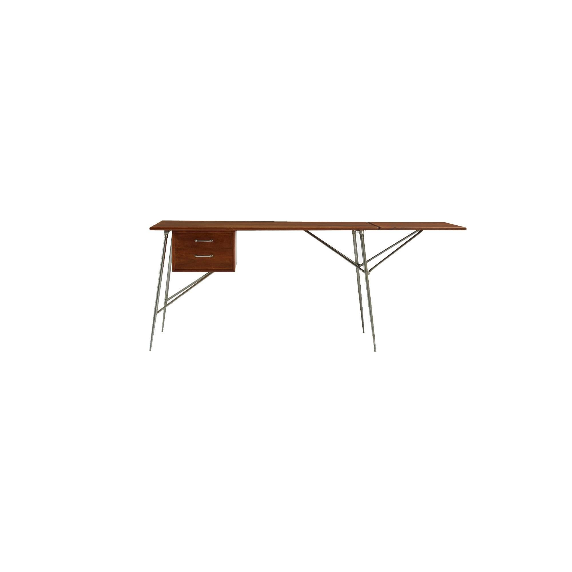 Scandinavian Modern Børge Mogensen Drop-Leaf Writing Desk in Teak for Søborg Møbelfabrik