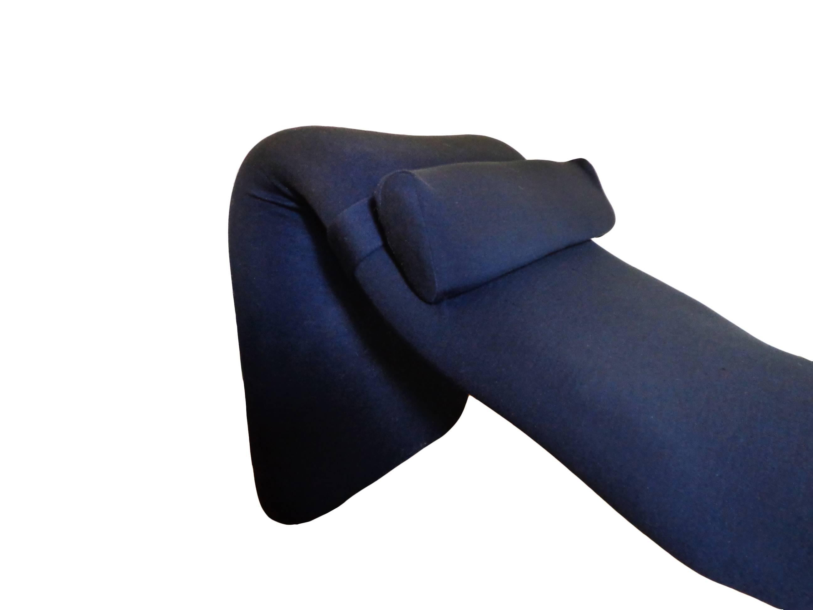 Mid-Century Modern Olivier Mourgue Djinn Chaise Lounge, Airborne International French Modern 1960s For Sale
