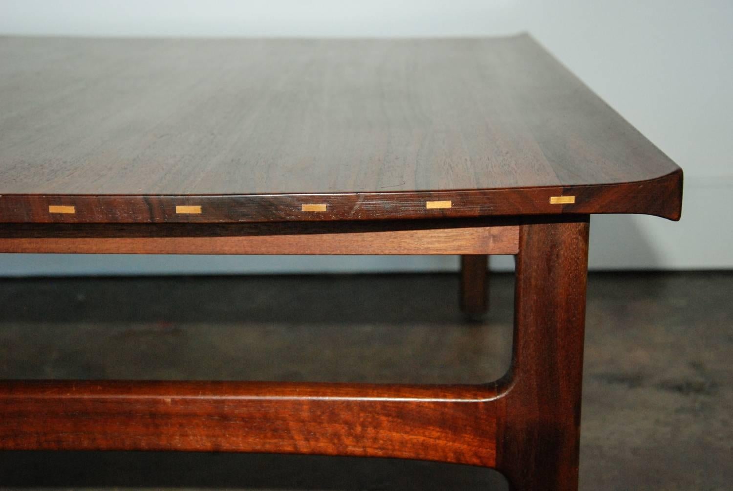 20th Century Dux Teak and Sycamore Coffee Table, Sweden, circa 1960 For Sale