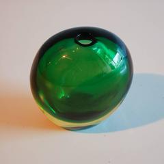 Flavio Poli Murano Art Glass Vase for Seguso Vetri D'Arte, Italy, circa 1950