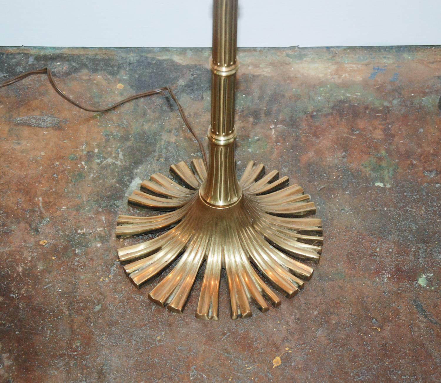 American Chapman Cast Brass Vertebrae Floor Lamp, United States, 1976 For Sale