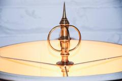 Chapman Cast Brass Vertebrae Floor Lamp, United States, 1976