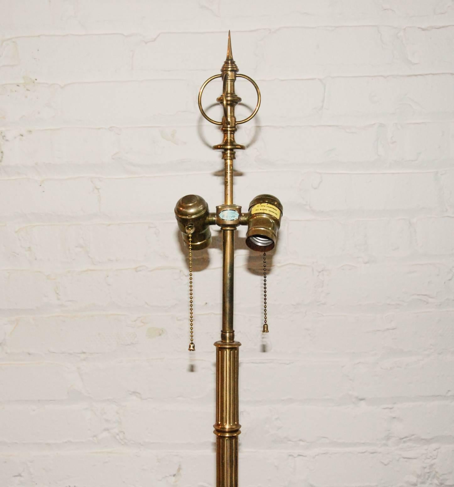 20th Century Chapman Cast Brass Vertebrae Floor Lamp, United States, 1976 For Sale