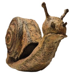 Fiberglass sculpture of a snail, France 1970s