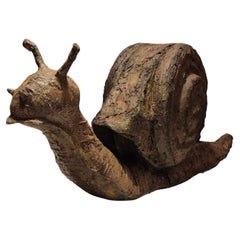 Fiberglass sculpture of a snail, France 1970s