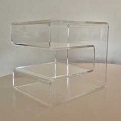 Space age lucite side table, France 1970s