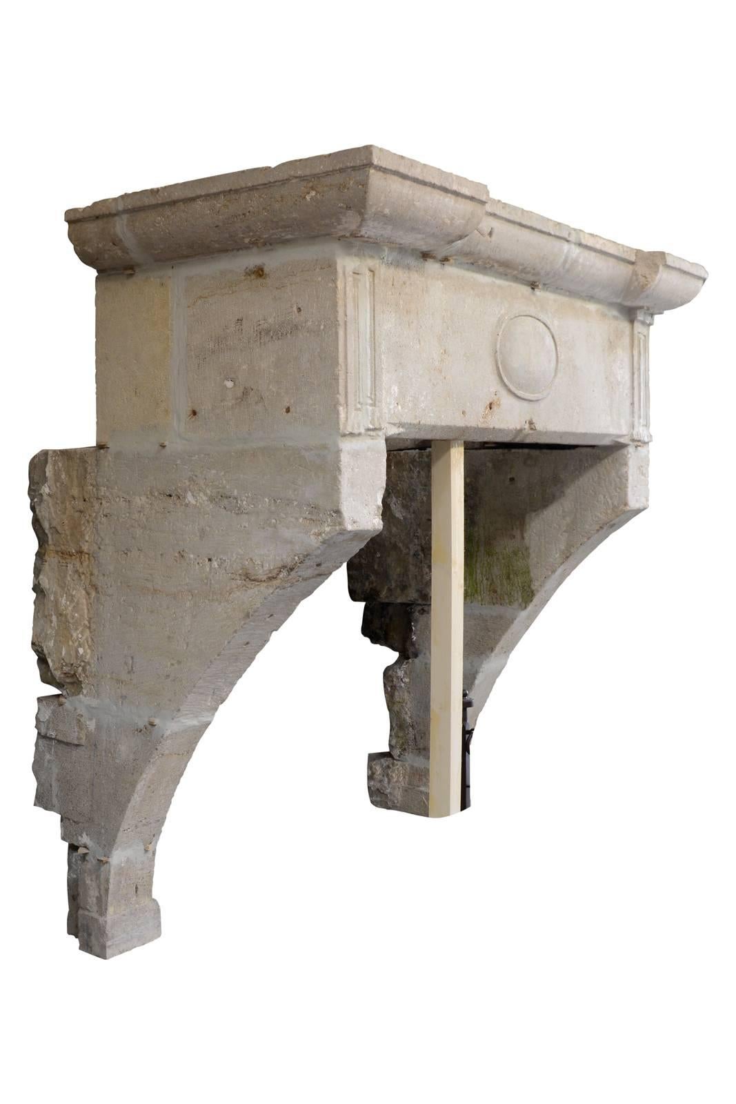 Louis XIII Louis 13 Hard Stone Fireplace, 17th Century For Sale