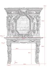 Limestone Fireplace Carved During the Reign of Louis XIV, 17th Century