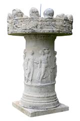 Old Composite Stone Altar Serving as Sundial, 19th Century