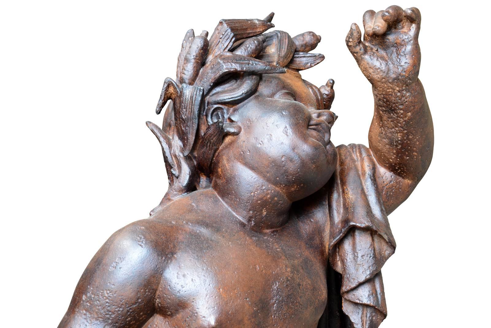 Late 19th Century Cast Iron Statue of Aquatic Group by the Val D'Osne Foundry, 19th Century