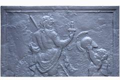 Cast Iron Fireback Plate, 18th Century