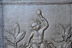 Louis 16 Period Cast Iron Fireback, 18th Century