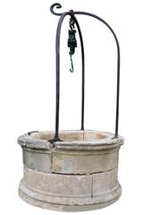 Circular Stone Well Curbstone, 18th Century