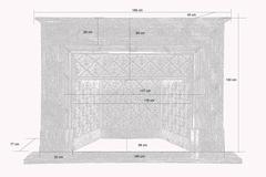 Louis XVI Style Campan Marble Fireplace, 19th Century