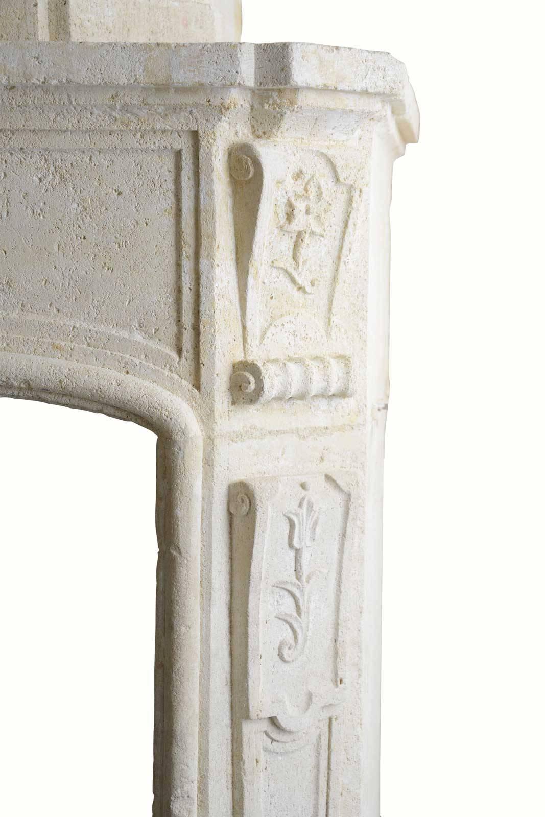 Carved Regency Stone Fireplace, 18th Century For Sale