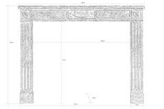 Louis XVI Languedoc Red Marble Fireplace, 18th Century
