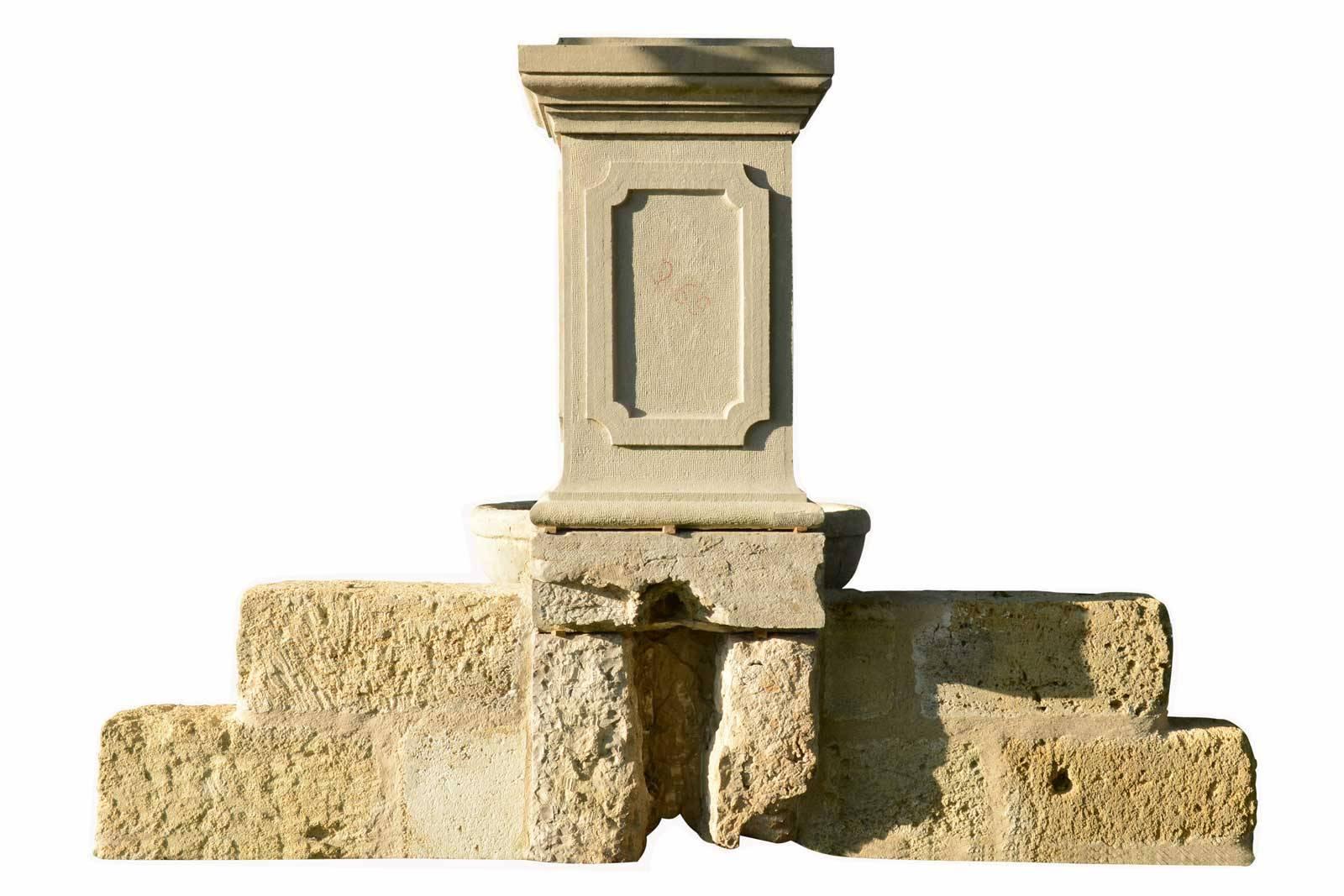 French Stone Wall Fountain, 19th Century For Sale