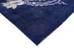 Distressed Vintage Calavera Sugar Skull Rug Inspired by Alexander McQueen