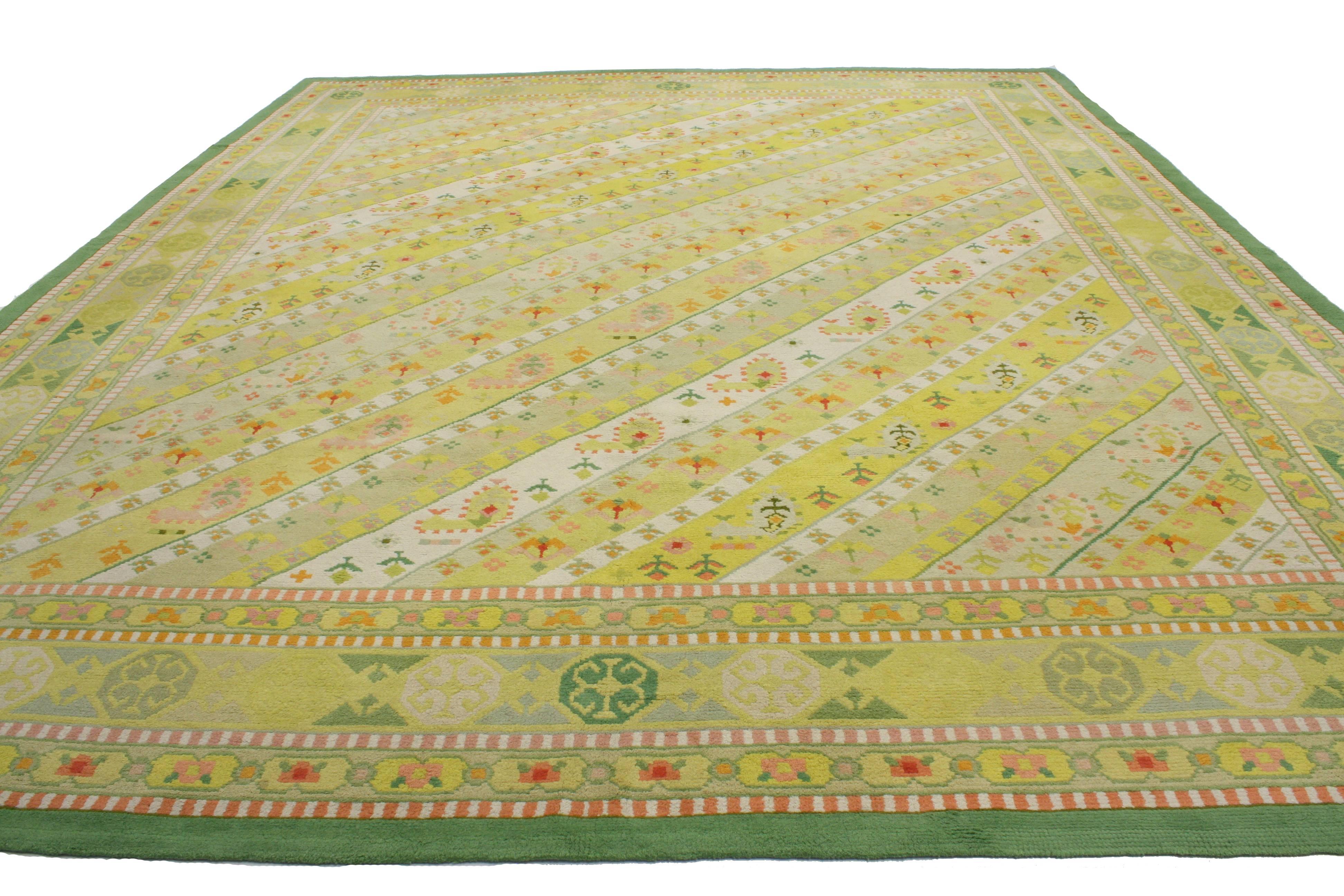 Alfombra española vintage Cuenca Anudado a mano en venta